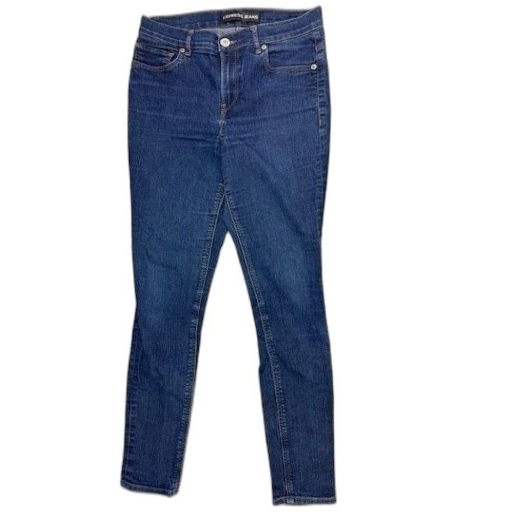 Express Size 8 Womens Jeans Jegging High Rise Stretch Dark Wash